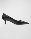 Stuart Weitzman Stuart Kitten Pump In Black