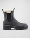 COUGAR IGNITE RUBBER FAUX FUR CHELSEA BOOTS