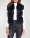 Fabulous Furs La Moda Fox Faux Fur Vest In Black