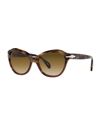 Persol Acetate Butterfly Sunglasses In Brown Tortoise