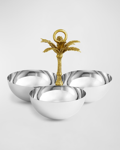 Michael Aram Palm Triple Bowl