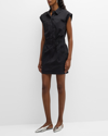 Pistola Rosie Mini Smocked Waist Dress In Fade To Black In Fade To Black