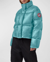 Canada Goose Cypress Cropped Puffer Jacket In Boulevard Blue