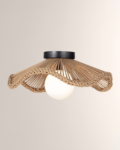 Regina Andrew X Coastal Living Provence Cafe Flush Mount In Brown