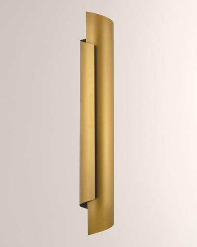 Regina Andrew Flute Sconce Lamp In Brass