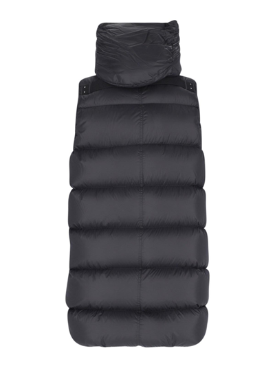 Rick Owens Quilted Padded Vest In Black  