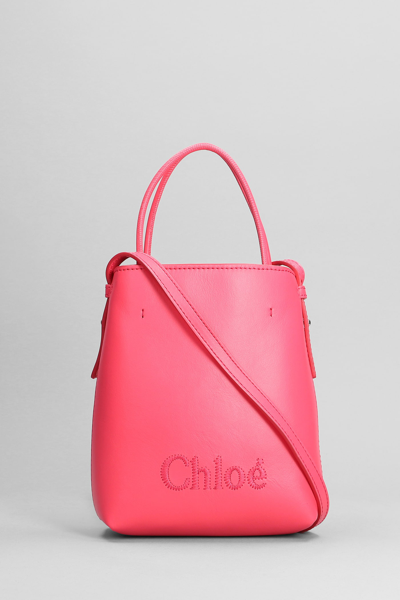 Chloé Micro Tote Tote In Fuxia Leather