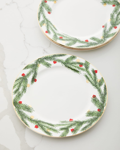 Neiman Marcus Christmas Dinner Plates, Set Of 4