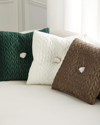 John-richard Collection Velvet Matelasse Decorative Pillow