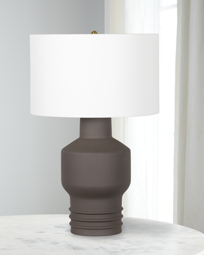 Regina Andrew Lewis Ceramic Table Lamp In Brown
