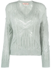 Twinset V-neck Open-knit Jumper