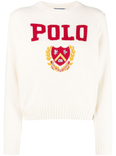 Polo Ralph Lauren Crew Neck Sweater With Logo