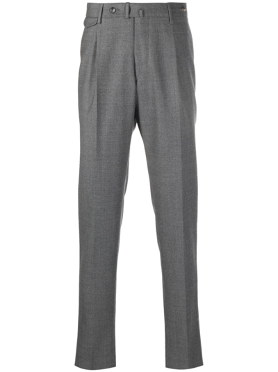 Tagliatore Slim-cut Tailored Trousers In Grey
