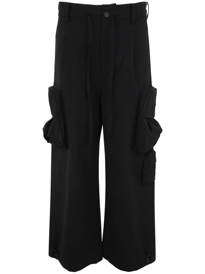 Y-3 Nylon Cuf Trousers In Black