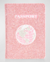 Judith Leiber Allover Crystal Passport Holder In Rose