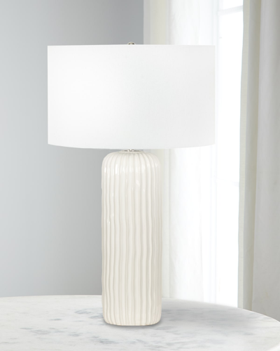 Regina Andrew Coastal Living Caldon Ceramic Table Lamp In White
