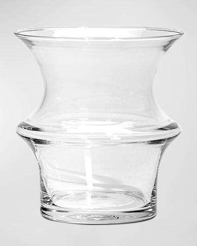 Kosta Boda Pagod Small Clear Vase, 6.6"