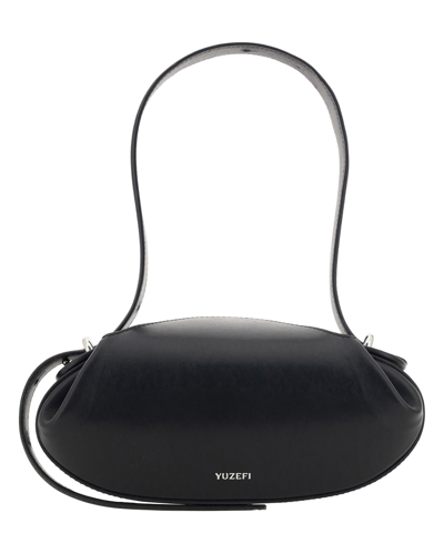 Yuzefi Dinner Roll Mini Shoulder Bag In Black