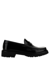 Saint Laurent Le Loafer Black Loafers With Chunky Sole And Cassandre Detail In Smooth Leather Woman In Black