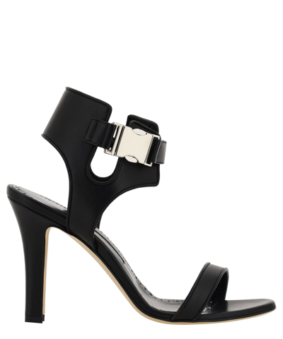 Manolo Blahnik Pollux Heeled Sandals In Black