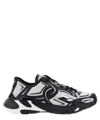 Dolce & Gabbana Two-tones Fabric Dragon Sneakers For Men In White