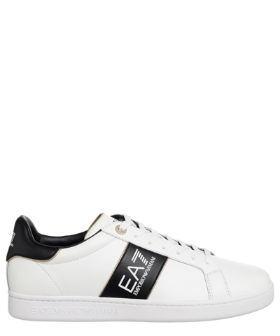 Ea7 Official Store  Classic Sneakers In Bianco E Nero
