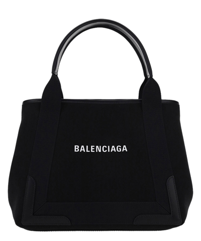 Balenciaga Cabas S Tote Bag In Black
