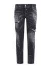 DSQUARED2 DSQUARED2 PAINT SPLATTER EFFECT CROPPED JEANS