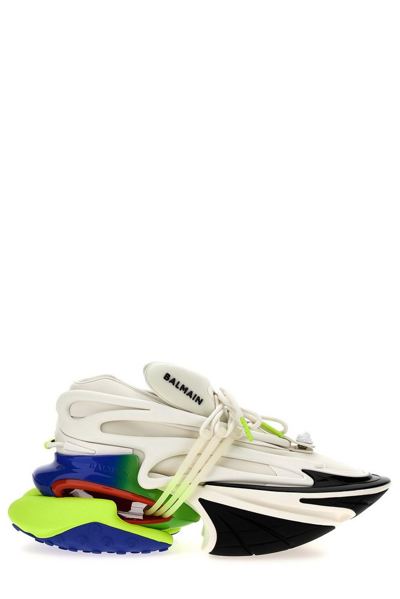 Balmain Unicorn Colour-block Sneakers In Multicolor