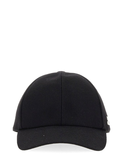 Courrèges Logo Patch Baseball Cap In Black