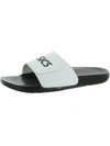 Asics As003 Womens Faux Leather Slip-on Pool Slides In Multi
