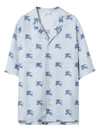 Burberry Ekd Tb-monogram Pyjama Shirt In Navy