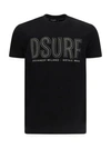 Dsquared2 Dsurf Stud-detail T-shirt In Black