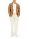 Family First V-neck Cardigan In Beige