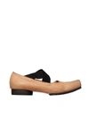 Uma Wang Suede Ballet Flats In Powder Pink