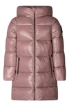 Save The Duck Kids' Millie Hooded Windproof Coat In Withered Rose