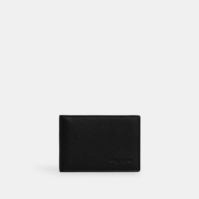 Coach Compact Billfold Wallet In Black