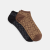 COACH SIGNATURE ANKLE SOCKS