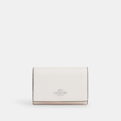 Coach Micro Wallet In White