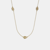 COACH INTERLOCKING OPEN CIRCLE PEARL LONG STATION NECKLACE