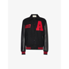 Alyx Logo Print Varsity-style Jacket In Black In Black