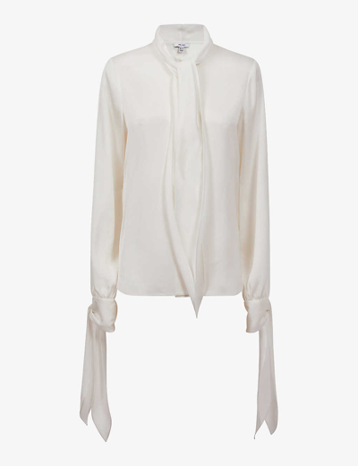 Reiss Ivory Tie Detail Blouse