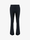 Sweaty Betty Womens Black Soft Sculpt Flare 32' Stretch-woven Yoga Trousers In Black
