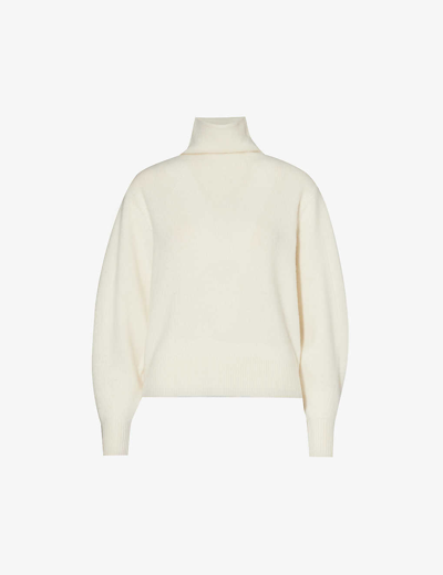 Zimmermann Womens Cream Lyrical Turtleneck Wool And Cashmere-blend Jumper