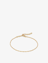 Monica Vinader Womens Yellow Gold Station 18ct Yellow Gold-plated Vermeil Sterling-silver Chain Brac In Yellow Gold