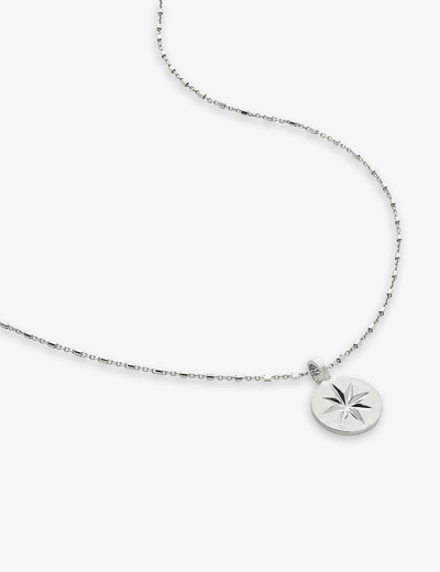 Monica Vinader Womens Sterling Silver Station Sterling-silver Chain Necklace