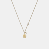 COACH OUTLET CAPRICORN COIN PENDANT NECKLACE