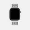 Coach Outlet Apple Watch Strap, 42 Mm, 44 Mm And 45 Mm In Grey