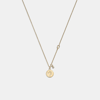 COACH OUTLET LIBRA COIN PENDANT NECKLACE