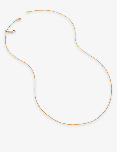 Monica Vinader Womens Yellow Gold Fine 18ct Yellow Gold-plated Vermeil Sterling-silver Chain Necklac